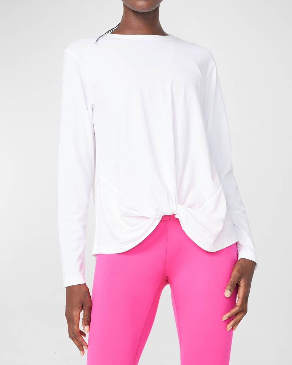 Cozy Bliss Long-Sleeve Twist-Front Tee